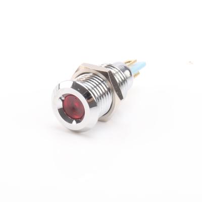 China Stainless Steel 10mm Ip67 RGB Red Metal Waterproof Led Signal Light Suppliers China, Pilot Light 220v for sale