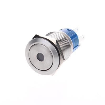 China Control 19mm Point Metal Push Button Switch Industrial Electric Waterproof Push Button Switch 12v 220v With Led for sale