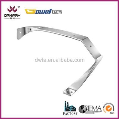 China Polishing Smooth Aluminum Face Spare Parts Chair Armrest With Plastic Pad ALA-J005-F for sale