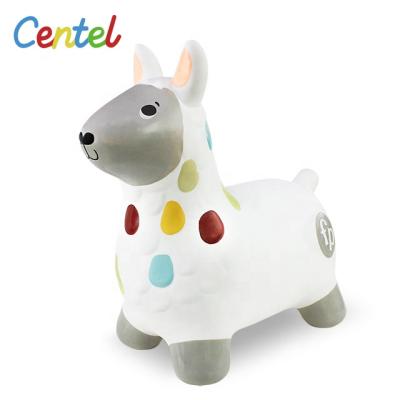 China EN71 Suppliers Kids Inflatable Toy Llama Inflatable Bouncing Animal Hopper For Kids To Ride for sale