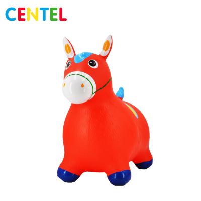 China Safe Eco - Friendly Inflatable PVC Horse Inflatable Jumping Animal Toy for sale