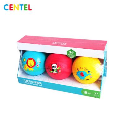 China Flexible Toy Baby Toy Ball Custom Size Colorful Bouncing Ball For Kids for sale