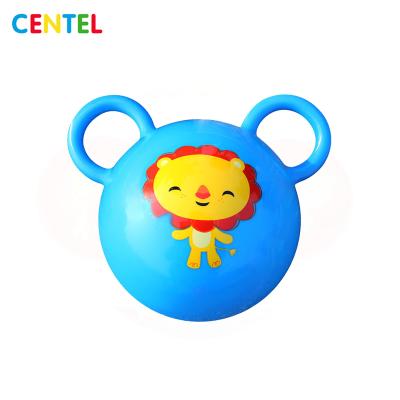 China Safe infant toy for play and exercise ball bounce with hand and bell for sale