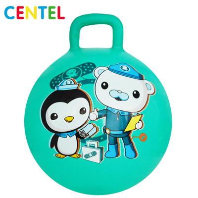 China Toy Octonauts Inflatable Toy Space Hopper Inflatable Ball With Handle for sale