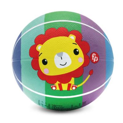 China Custom Colorful Bouncy Ball 17cm Flexible Kindergarten Baby Toy Rubber Bouncy Inflatable Playground Ball For Kids for sale