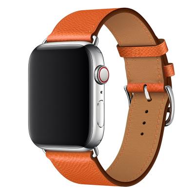 China Genuine Leather Leather Watch Strap For Apple Watch Band Series 6 Watch Band 38mm 42mm 40mm 44mm for sale