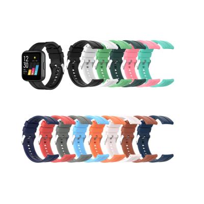 China Soft Rubber Strap Silicone Strap For Realme Smart Watch Band Strap Wrist Watch Strap for sale