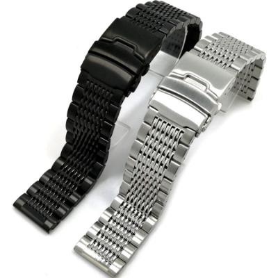 China Safety 15 18 Stainless Steel Watch Bands Stainless Steel 20 22 24mm Stainless Steel Watch Bands For Gshock Watch for sale