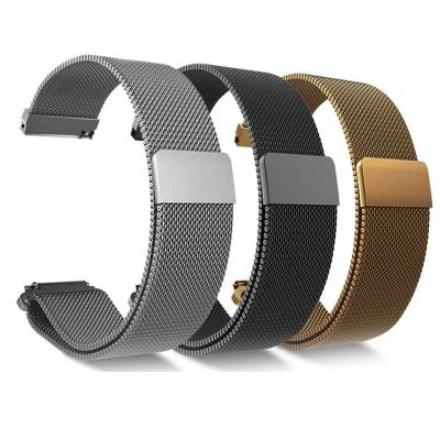 China High Quality Milanese Magnetic Stainless Steel Watch Band Buckle Universal Watch Bands For Realme T5s Watchband for sale