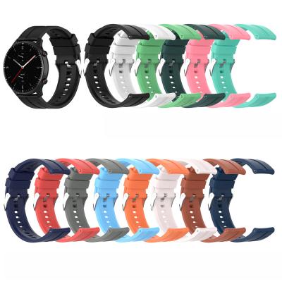 China Fashion For Samsung Galaxy Pro 22mm GT2 Silicone Strap For Huawei Watch Pro Watch GT 2 Silicone Magic 2 Watch Band for sale