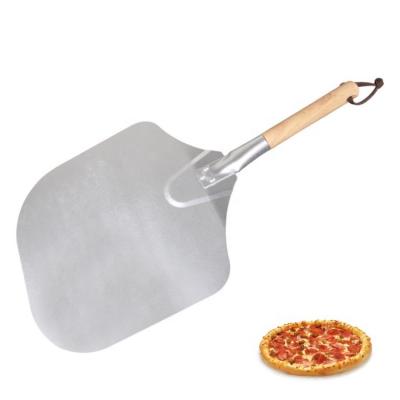 China Sustainable Aluminum Metal Pizza Skin With Wooden Handle SW-BA91 for sale