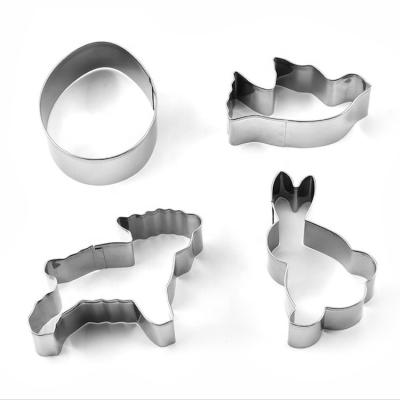 China Viable Animal Stainless Steel Cookie Cutter Mold Set 4pcs SW-BS162C for sale