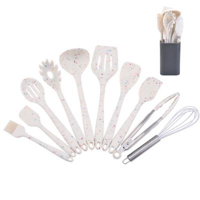 China Sustainable Silicone Kitchen Utensils Set 11pcs With Candy Finish SW-CT11 for sale