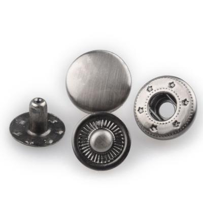 China Dry Cleaning Metal Snap Button Garment Around Button Gunmetal Snap Snap Button for sale