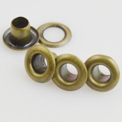 China EY172 GH GOLA Metal Buttoned Antique Brass Eyelets For Clothing for sale