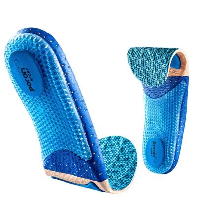 China Orthotics Metatarsalgia Pronation Shoe Insoles Arch Support Elastic Honeycomb Smooth Running Shoe Insoles For Running Rise Basketball Shoes for sale