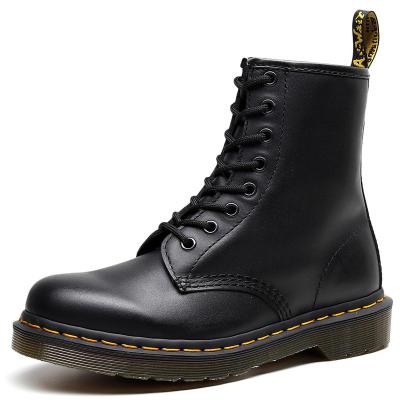 China Around 2021 Genuine Middle Size Axis Top Selling Light Leather Martin Boots Lace Up Boots Sole for sale