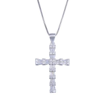 China Animals/Silver Cross Clavicle Chain Mens Womens Zodiac Necklace Pendant Christian Necklace s925 for sale