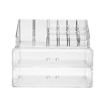 China Sustainable Plastic Makeup Brush Organizer Dust Proof Jewelry Storage Box Macaroon Jewelry Storage Box for sale