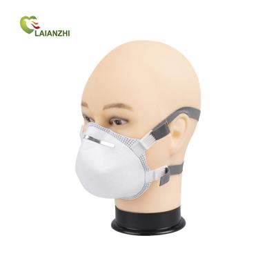 China Nonwoven fabric FFP3 mask, cup shape, KP39210, LAIANZHI, disposable, 4 layers, no vavle, head band for sale