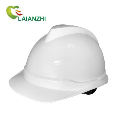 China White Construction Engineering Vent Holes ABS Materials Buckle Face Masks Construction Site Plastic Coating Work Safety Helmet for sale