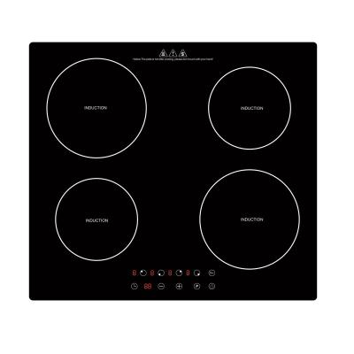 China Power Saving+Eco-Friendly Operation Four Burners 6000w Hob Slide Control Induction Heating Electric Hob with APP Control for sale