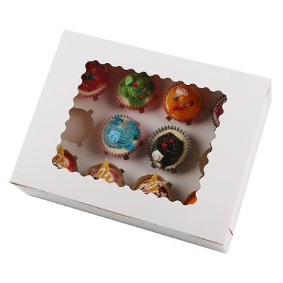 China Handmade Luxury Cupcake Box 12 Hole Cupcake Box High Quality Cupcake Box for sale