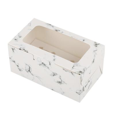 China Handmade Square Cupcake Box Cupcake Holder Box Dozen Cupcake Boxes for sale