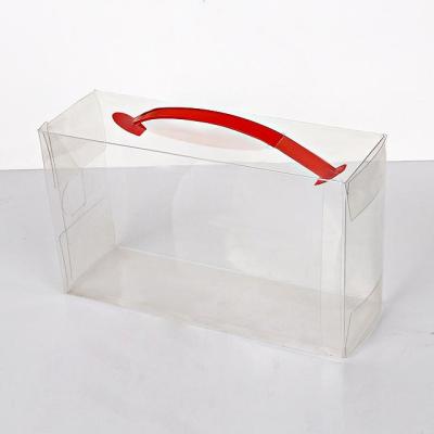 China Handmade Christmas cosmetics gift box custom design transparent pvc box paaging cake box for sale