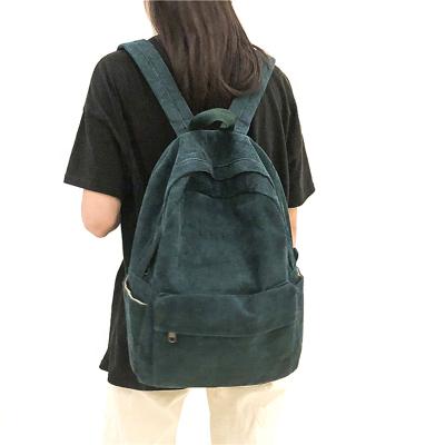 China 100% eco-friendly wholesale simple custom case schoolbag velvet logo foldable laptop travel backpacks for sale