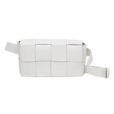 China ENGLAND STYLE new small all-match leather shoulder chain messenger mini waist bag female chest bag fashion ENGLAND STYLE fashionable woven square tofu for sale