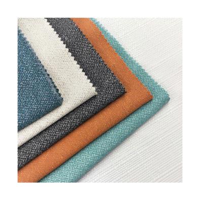 China High Quality Canvas Curtain Linen Upholstery Textile Fabric Sofa Cover Sofa Cover Tear-Resistant Linen Look Dye Polyester Linen Tile for sale