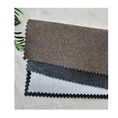 China Zhejiang Solid Color Sofa Water Proof Fabric Textile Waterproof Linen Fabric Cushion Covers Manufacturers for sale