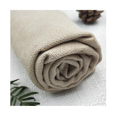 China China Manufacturer Zhejiang Fabrics And Textiles Suppliers Beige Flame Retardant Polyester Tear-Resistant Polyester Padded Pillow Case Sofa Linen Cover for sale