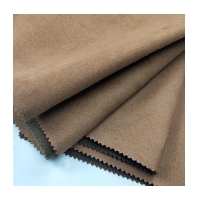 China Waterproof Washable Soft Faux Suede Fabric Synthetic Suede Fabric For Garment Sleeper Sofa Chair Cover Upholstery Furniture Home Textile for sale