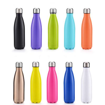 China Food Grade Viable Insulated Cola Shaped Stainless Steel Bottle Sublimation Masks Sports Water Bottle Double Wall Vacuum Thermos Flask for sale