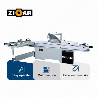 China ZICAR Horizontal Horizontal Cutting Slide Table Wood Panel Saw Wood Cutter Plywood Saw Cutting Machine 45 or 90 Degree for sale