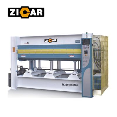 China Factory ZICAR Woodworking Machinery Hot Veneer Plywood Press Press Plywood Laminate JY38410AX120 for sale