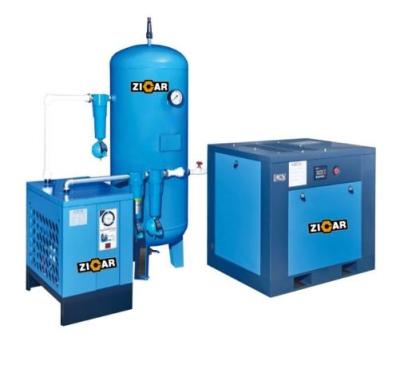 China ZICAR 10hp MY-10A lubricated screw air compressor for sale