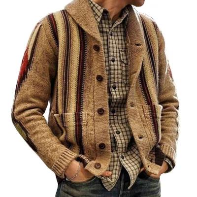 China new fashion Anti-wrinkle knit sweater for masculine men knit sweater winter cardigan for men embroider cardigan sweater for sale