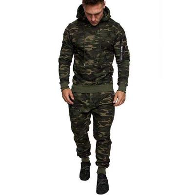 China HIGH STREET Wholesale Men's Clothing Custom Fitness Men's Two Piece Set Tracksuit Army Guard Training Jogging Set for sale