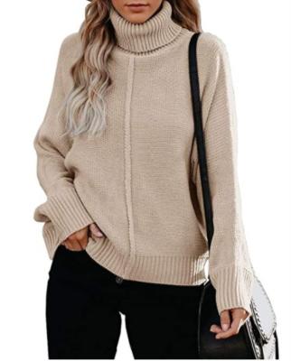 China Anti-Wrinkle Big Neck Loose Sweater Fashionable Women Sweater for sale