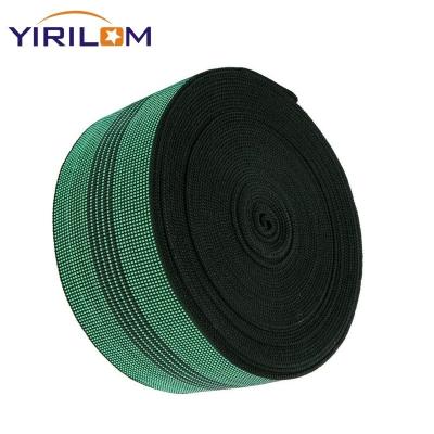 China High Strength Green Elastic Webbing For Indoor And Outdoor Furniture Accessories Sofa Accessories for sale