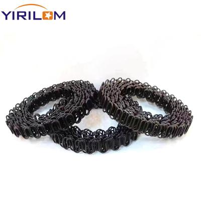 China Customized Black Rolling S-shaped Zigzag Spring Hardware Accessories For Sofa for sale