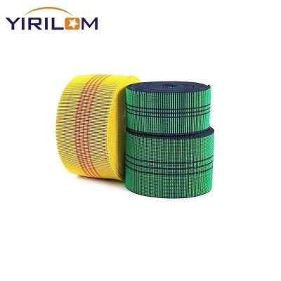 China Flexible And Durable Wholesale Elastic Sofa Webbing Belt Polypropylene + Rubber Material for sale