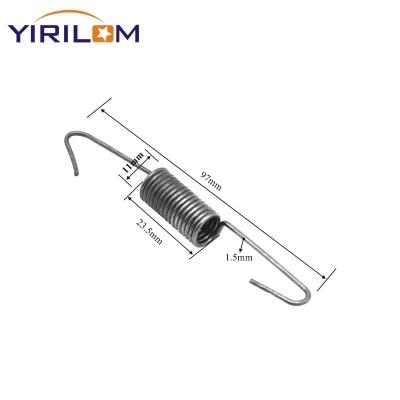 China Manufacturers Customize 10cm Length Stainless Steel Tension Spring for Sofa for sale