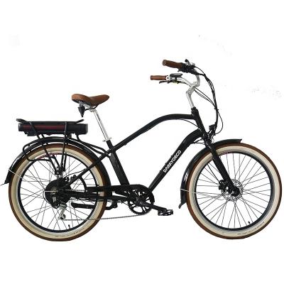 China 48v standard 500 watt black city electric bike ladies ebike with back rack lithium battery for sale