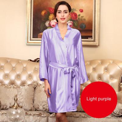 China Sexy QUICK DRY Long Robe Women's Long Bridesmaid Dresses Satin Lace Sleepwear Loungewear for sale