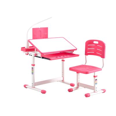 China Modern new design hot sales in American living room furniture plastic kids study table and chair with colorful printing for sale