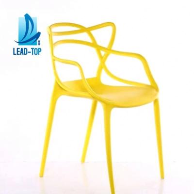 China Chair Dining Chair Wood Legs Modern Design Waterproof Plastic Easy Dining Simple White Chairs for sale